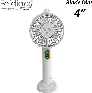 FEIDIAO Mini Misting Hand Fan 1200MAh Rechargeable Fan