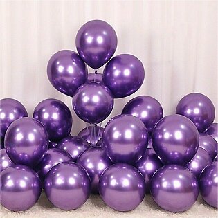 10 Pcs Latex Metallic Balloons Shiny Thicken Balloon for Birthday Party Wedding