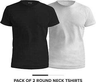 Select by Daraz  - T shirt For Men & Boys (Round Neck) -  Pack of 2