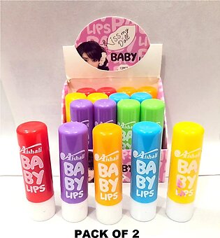 Lip Balm Baby-Lips Moisturizing Different Flavours (Pack Of 2)