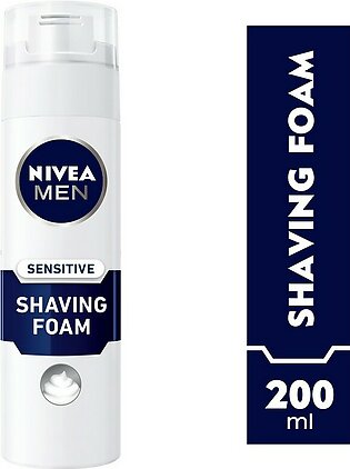 NIVEA MEN Sensitive Shaving Foam, Chamomile & No Alcohol, 200ml