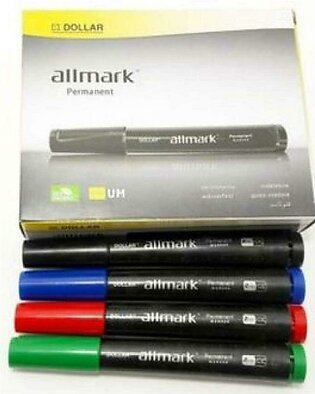 Pack Of 4 Permanent Marker - Multicolor