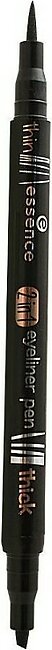 Essence Eyeliner Pen 2 In1 Black - Beauty By Daraz