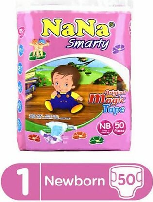 Nana Smarty Pampers For 1-3kg Baby, Nb-zero Size, 50 Pcs In Pack
