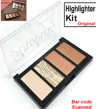 Best Quality Highlighter Kit Professional Shiny Highlighter Palette Kit Highlighter Brush Best Quality Long Life Health & Beauty Makeup Face / Highlighters & Contour Contouring Kit Eyeshadow Kit