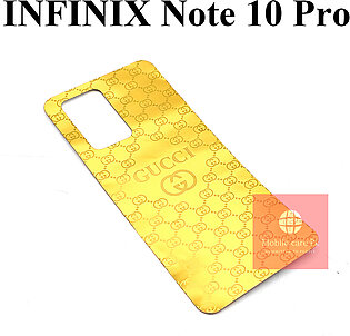 Infinix Note 10 Pro Back Golden Protector