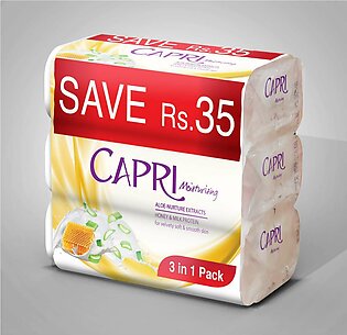Capri Pack Of 3 White Soap - 150gm