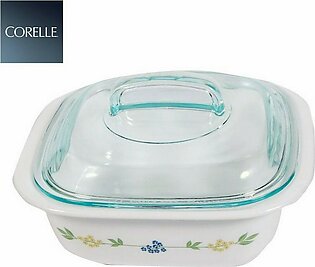 CorelleÂ® 1.41l Square Baking Dish W/ Glass Lid & Plastic Lid