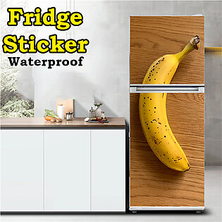 Self adhesive Fridge Door Protector Sticker Oil Proof Scratch-Proof Banana