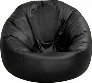 Black Puffy Bean Bag Sofa XXL Large