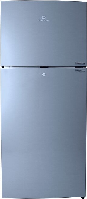 Dawlance Refrigerator 9173 Wide Body Chrome Pro / 12 Cft / Hairline Silver
