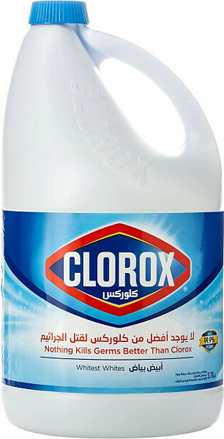 Clorox Whitest Whites Liquid Bleach, Household Cleaner And Disinfectant, 3.78l