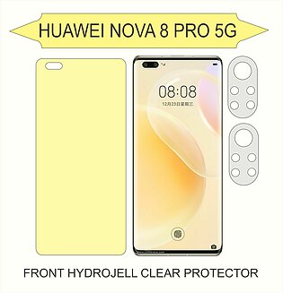 Huawei nova 8 Pro 5G front hydrojell protector clear with 2 pcs camera protector