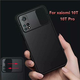 Xiaomi Mi 10T Cover Transparent Protect Case Slide Camera Lens Protection Phone Case For Xiaomi 10T Pro Matte Soft TPU Cover