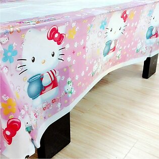 Hello Kitty Theme Table Cover | Birthday Theme Table Cover | Table Cover for Girls Birthday