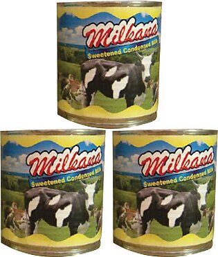 Milkana Sweetened Condensed Milk - 390g (economy Pack) 3 Pcs