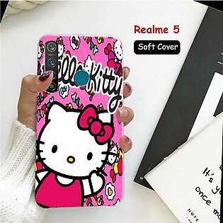 Realme_5 Cover - Hello Kitty Style Case Cover For Realme_5