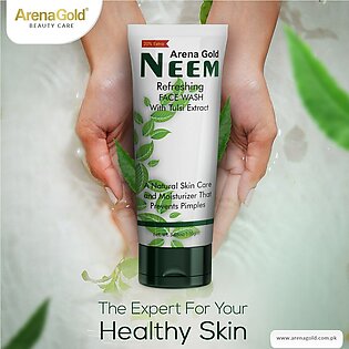 Arena Gold Neem Face Wash 100gm|neem Face Wash| Purifying Neem Facewash| Anti Acne| For Oily Skin|active Neem Face Wash| Neem Extracts| Reduces Pimples For Men And Women For All Skin Types |face Cleanser