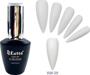 Kween Pure White Uv Gel Nail Polish Long-lasting Manicure Gel Nail Polish