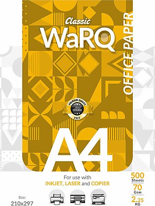 CLASSIC WARQ PAPER- A4 SIZE | 70 GRAM | 500 SHEETS