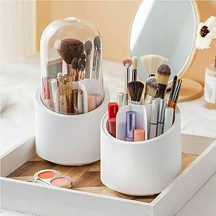 Brush Container / Acrylic Makeup Brush Holder / Acrylic Dust-proof Rotating Plastic Lipstick Eyebrow Pencil Vanity Supplies