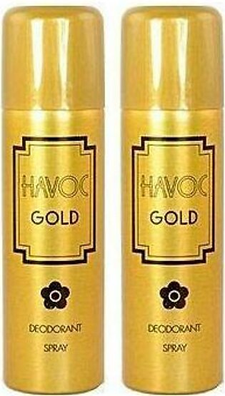 Havoc Gold Body Spray 200ml - Pack Of 2