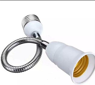 Flexible Extension Led Light Bulb Lamp Base Holder Screw Socket Adapter Converter