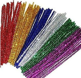 Pack Of 100 - Pipe Cleaner Glitter Sticks