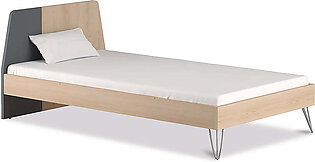 Interwood Wilson Single Bed For Kids In Pine And Grey Colour - Secure Delivery + Installation (karachi - Lahore - Islamabad)