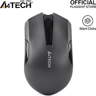 A4tech G3-200n(s) 2.4g Wireless Mouse - Silent Clicks - 1200 Dpi - Auto Power Saving - For Pc/laptop
