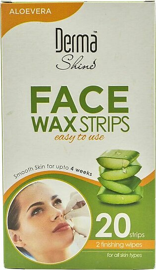 Derma shine face wax strips