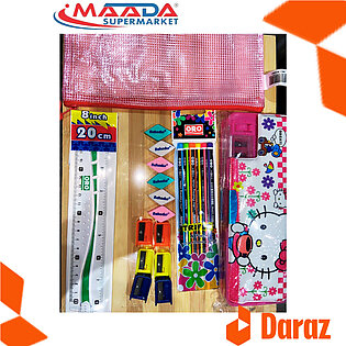 STATIONARY SET FOR SCHOOL STUDENTS  (Pack of 6 items) - school set -