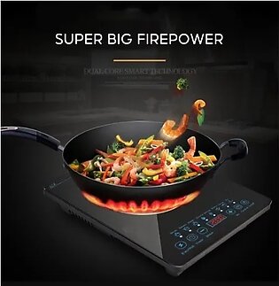 Electric Infrared Stove - Induction Hot Plate Cooker - Infrared Cooker Silver -kitchen Usage- Ceramic Cooking Universal 7 Multi-functions Induction Plate