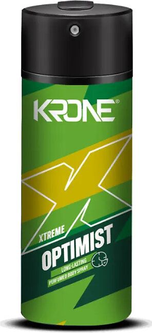 Krone Xtreme - Optimist - Men Deodorant - Gas Free Body Spray - Body Spray - Body Spray For Men - Body Spray For Men Long Lasting - Body Spray Men - Body Sprays - Bodyspray For Men - 120 Ml