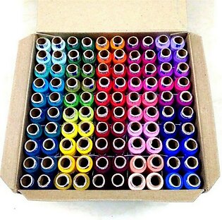 Sewing Threads Dhaga - 100 pieces Multi colors - Proper package for sewing.-KS