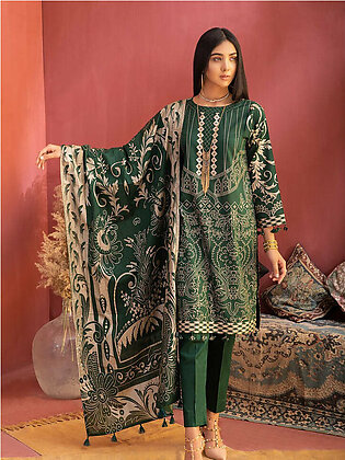 Salitex Unstitched 3 Piece Printed Lawn Shirt With Printed Lawn Dupatta And Dyed Cambric Trouser Inaya For Women And Girls - Design Code: Ip-00032aut