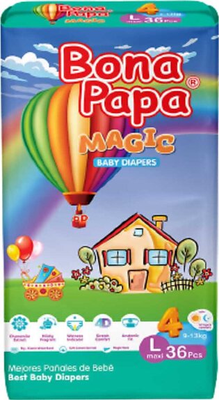 Bona Papa Magic Baby Diaper Large Size - Economy Pack - 36pcs
