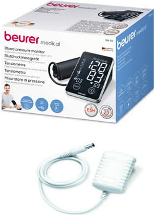 Beurer Bm 58 Upper Arm Blood Pressure Monitor + Original Adapter