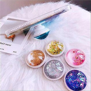 Pakistan Electronics Glitter Pop Socket Mobile Stand Mobile Holder Premium Quality For All Mobile Phone