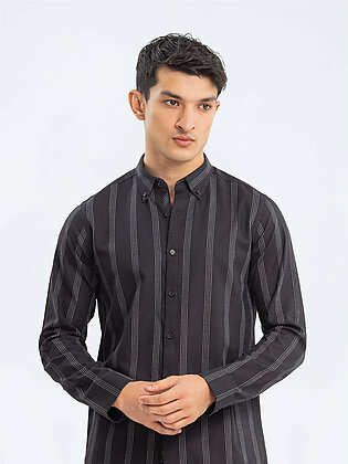 Furor Men's Striped Button Down Shirt - Fmts23-32096