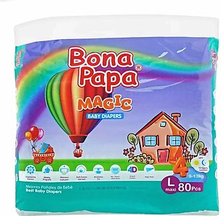 Bona Papa Magic Baby Diapers Large Size 4 (80pcs)