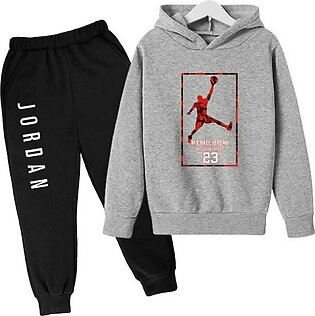 KHANANIS Basketball gifts printed hooded hoodies and trousers for men