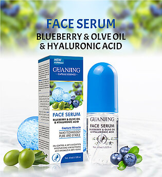 Guanjing Skin Serum Organic Blueberry & Olive Oil Hyaluronic Acid Face Serum 45ml Gj7042