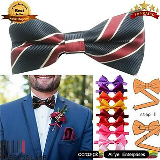 Men's Pre-tied Bow Ties - Adjustable Bow Tie For Men Boys Bow Ties In Different Colors Assorted Ties