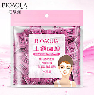 BIOAQUA Compressed Facial Tablet Face Sheet Mask 25/50/100Pcs