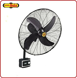 Super Asia Bracket Fan 24 Inch Mega Black Heavy Duty Motor Long Lasting Motor With Panel Box Best Air Throw Due To Specially Designed Blades Brand Warranty