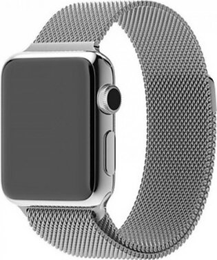 I Watch Strap For T500 Plus T55 W26 Plus Hw22 Fk78 Fk98 Fk99 Milanese Loop Stainless Steel Smart Watch Bands For Apples Iwatch Series 6 42mm, 44mm And Apples Watch Series 7 45mm Smart Watch Magnetic Chain Straps Imaada