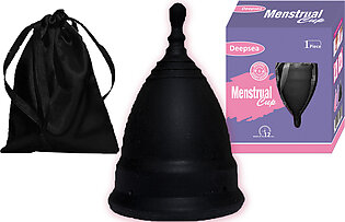 Menstrual Cup Black Color Large & Small Deepsea Life Sciences
