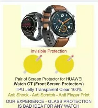Huawei Watch Gt Smart Watch (pack Of 2) Screen Protectors Tpu Jelly Hydro Gel Material -