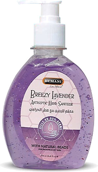Hemani Hand Sanitizer 250Ml With Pump (Breezy Lavender)